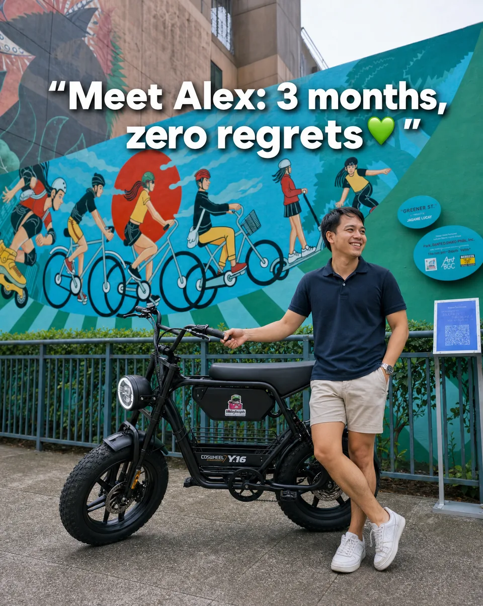 EBike PH rider testimonial with Coswheel Y16